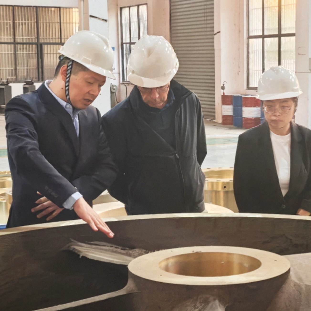 Il signor Bernd Bertram, vicepresidente dell'azienda di propulsione Marine Power Wartsila, e il suo team hanno visitato Zhenjiang Jinye Propeller Co., ltd il 7 novembre 2024